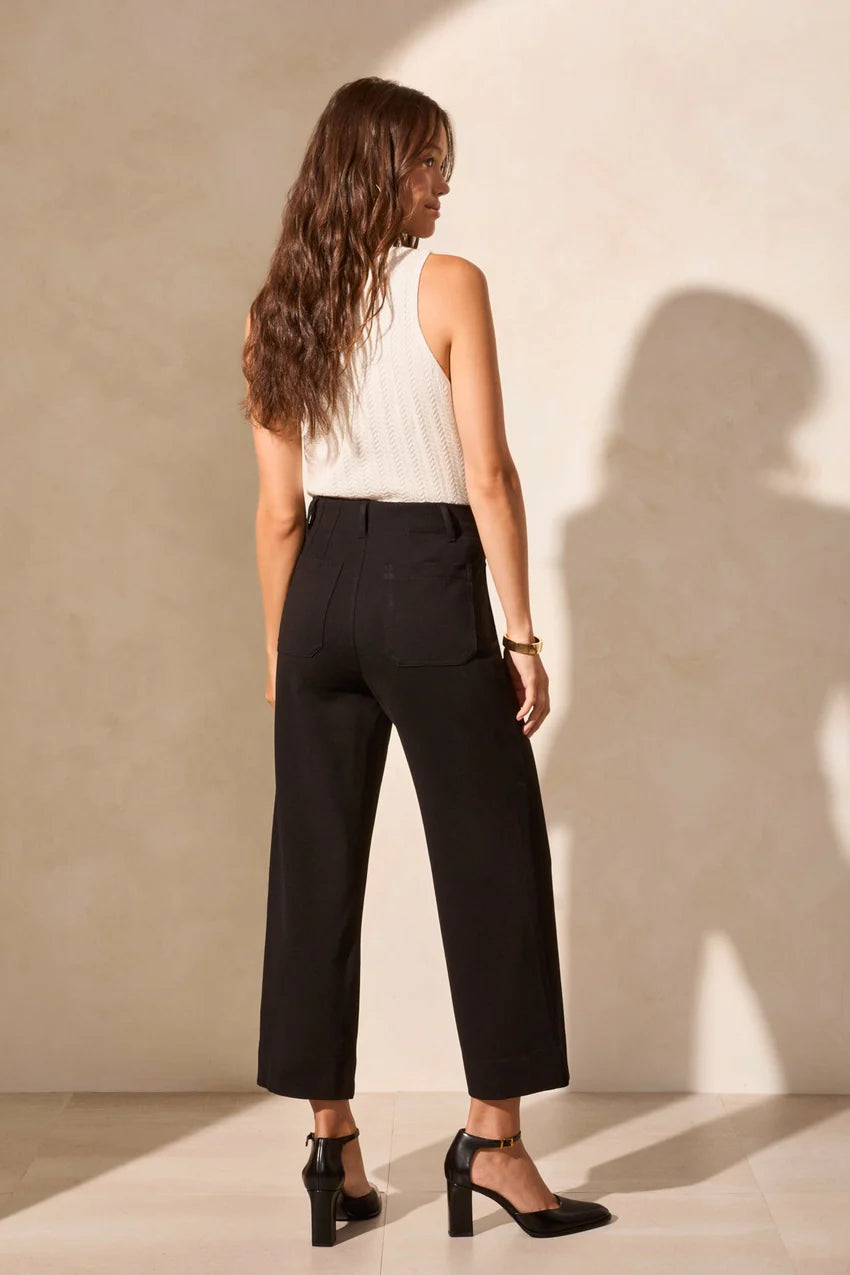 Ponte Wide Leg Cropped Pant. Style TR2221O-7026