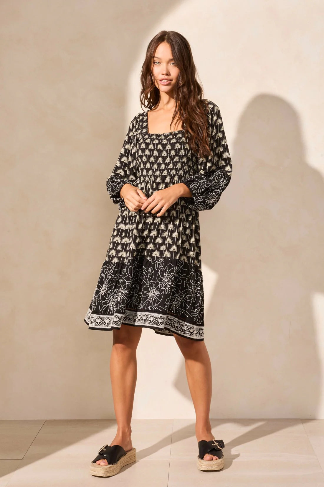 Wear Two Ways Embroidered Dress. Style TR928O-4634