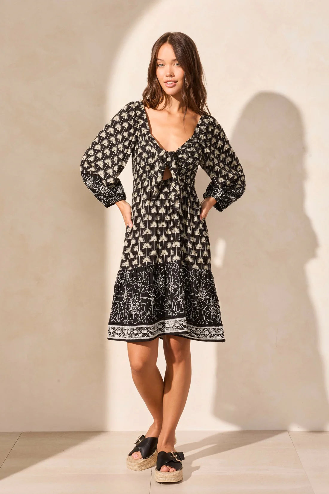 Wear Two Ways Embroidered Dress. Style TR928O-4634