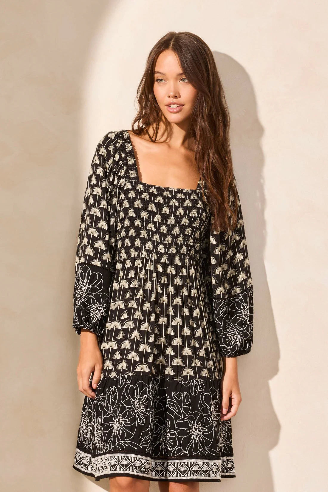 Wear Two Ways Embroidered Dress. Style TR928O-4634