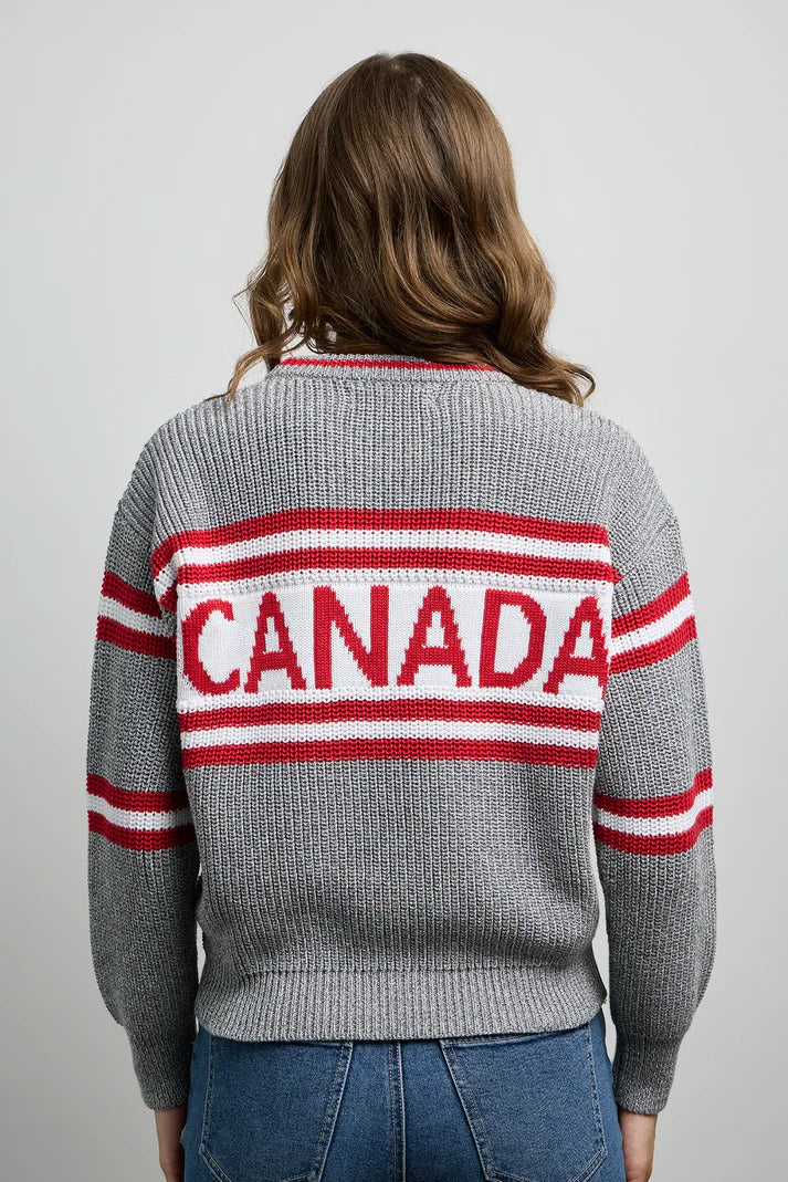 Triple Maple Leaf Knit Sweater. Style CKI5201