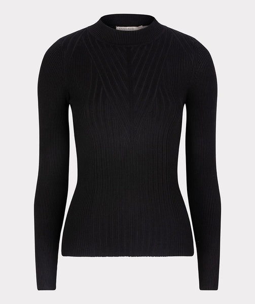 Fancy Rib Knit Fitted Sweater. Style ESQW2307704