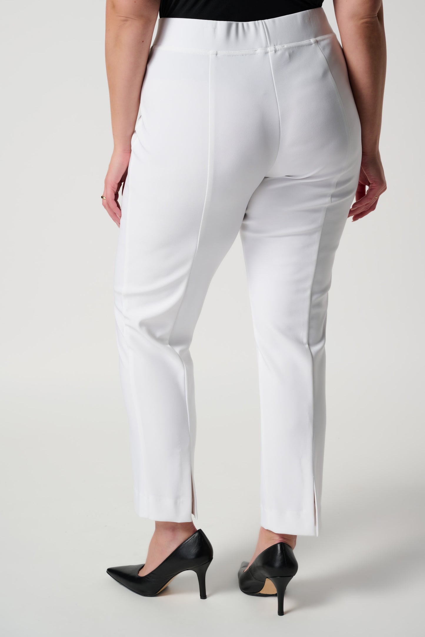 Pull On Ankle Slit Pant in Multiple Colours. Style JR143105