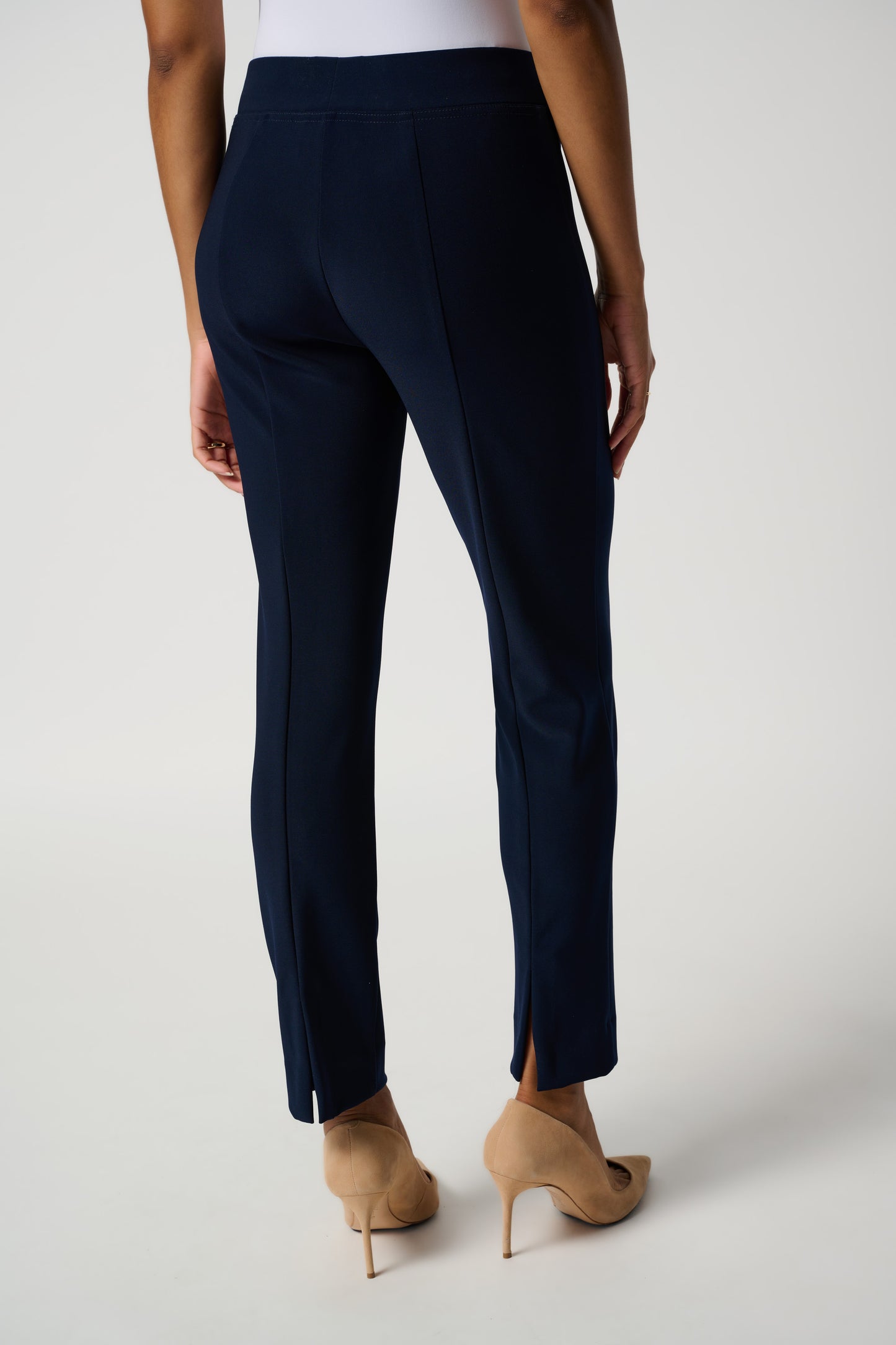 Pull On Ankle Slit Pant in Multiple Colours. Style JR143105