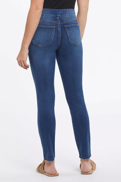 Pull On Ankle Jegging In Retro & Navy. Style TR5056O-1385