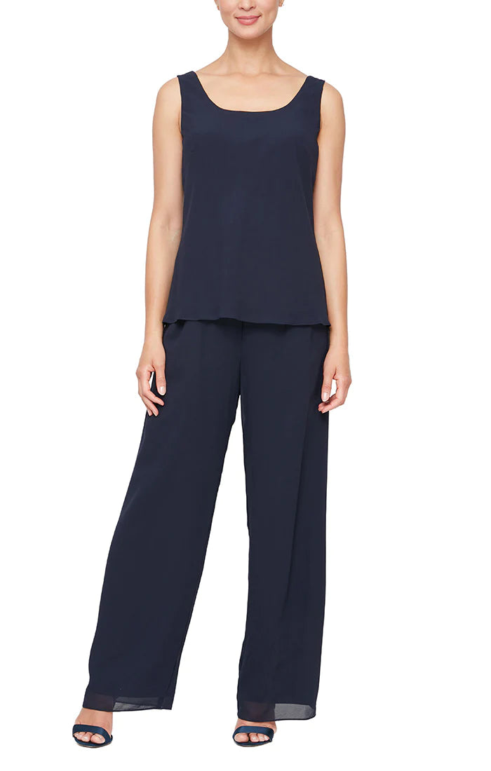 Three-Piece Chiffon Pant Suit. Style ALE8192007