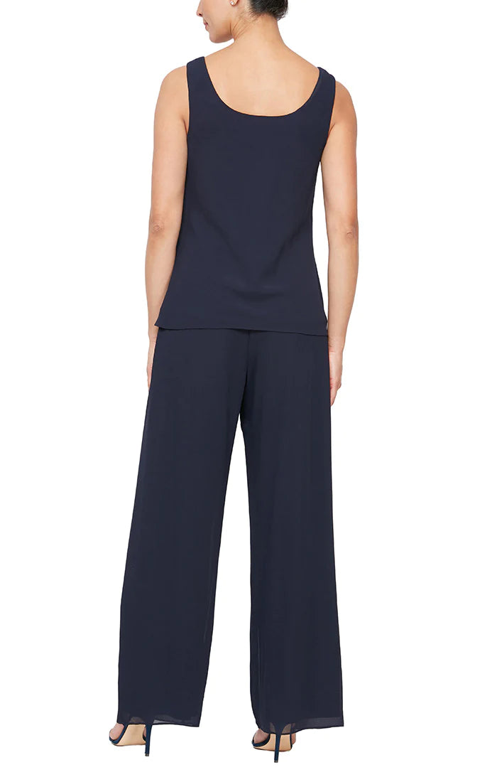 Three-Piece Chiffon Pant Suit. Style ALE8192007