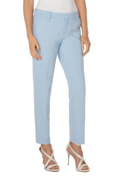 Kelsey Mist Blue Knit Trouser. Style LVLM5084M42
