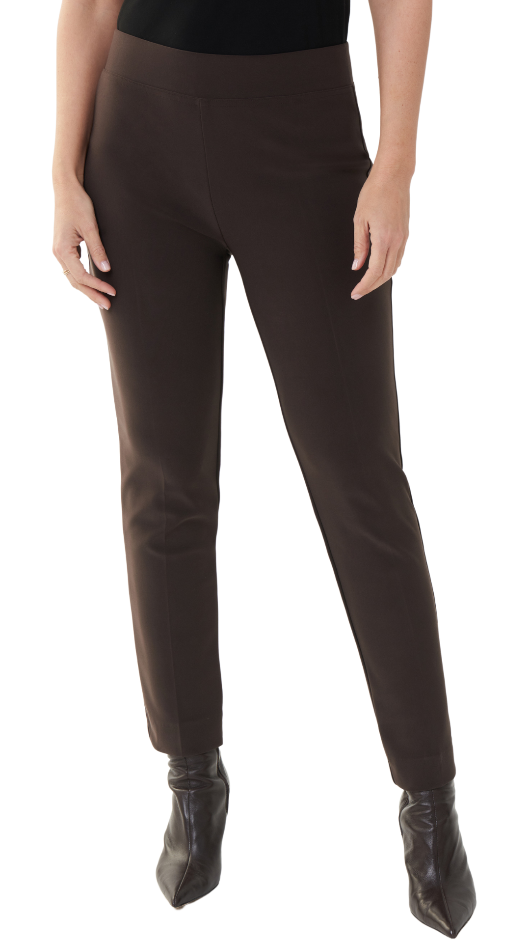 Pull On Ankle Slit Pant in Multiple Colours. Style JR143105