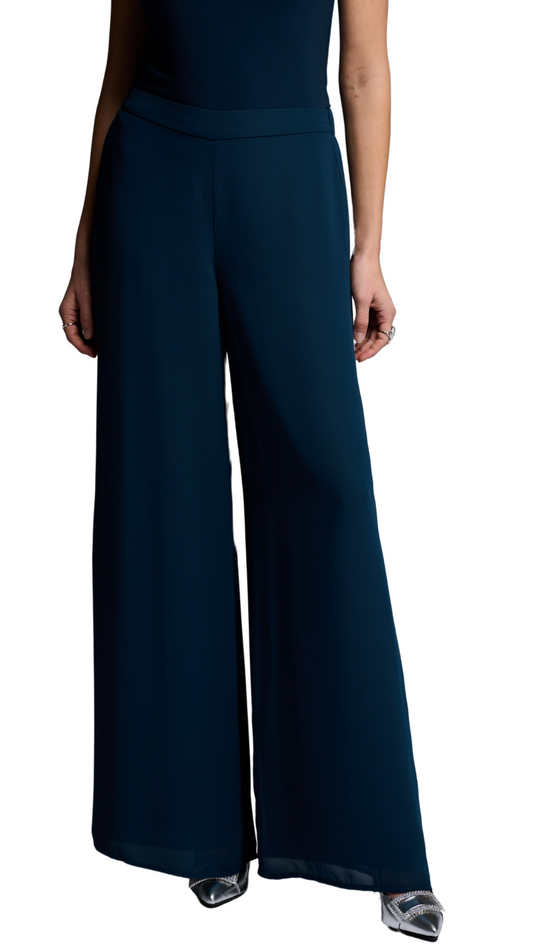 Wide Leg Sheer Overlay Pant. Style JR223751