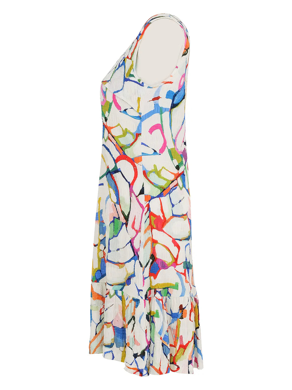 "Fighting The Wind" Artist Print Sleeveless Dress. Style DOLC25645