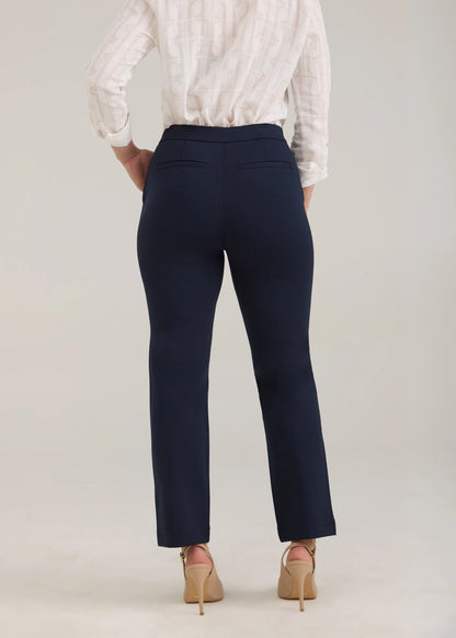 Ponte Pull-On Straight Leg Ankle Length Pant. Style FD2250396