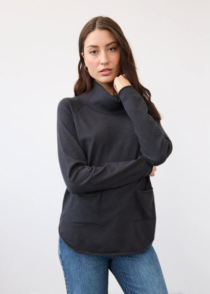 Cowl Neck Pop-Over Sweater. Style FD1492212