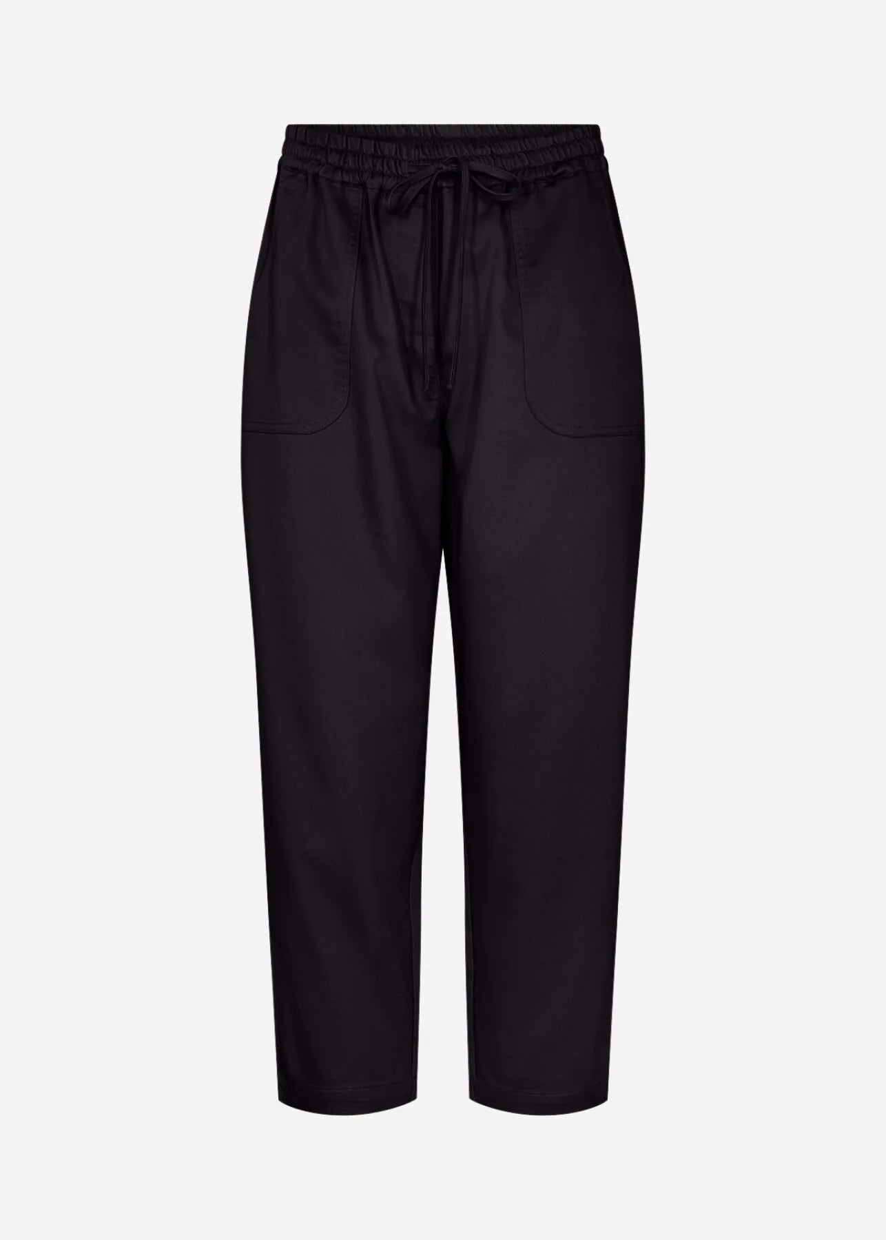 Pull-On Elastic Waist Solid Colour Cropped Pant. Style SOYA18042