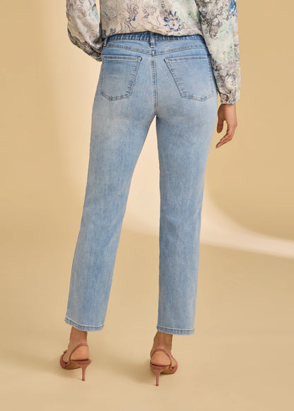 Pull-On Straight Leg Ankle Length Jean. Style FD2442669