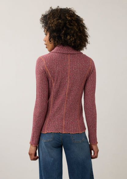 Long Sleeve Cowl Neck Top. Style FD3155135