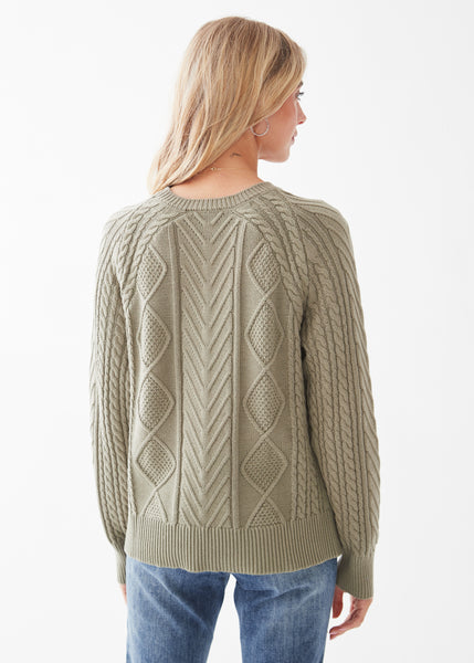 Cable Knit Sweater in Multiple Colours. Style FD1136753