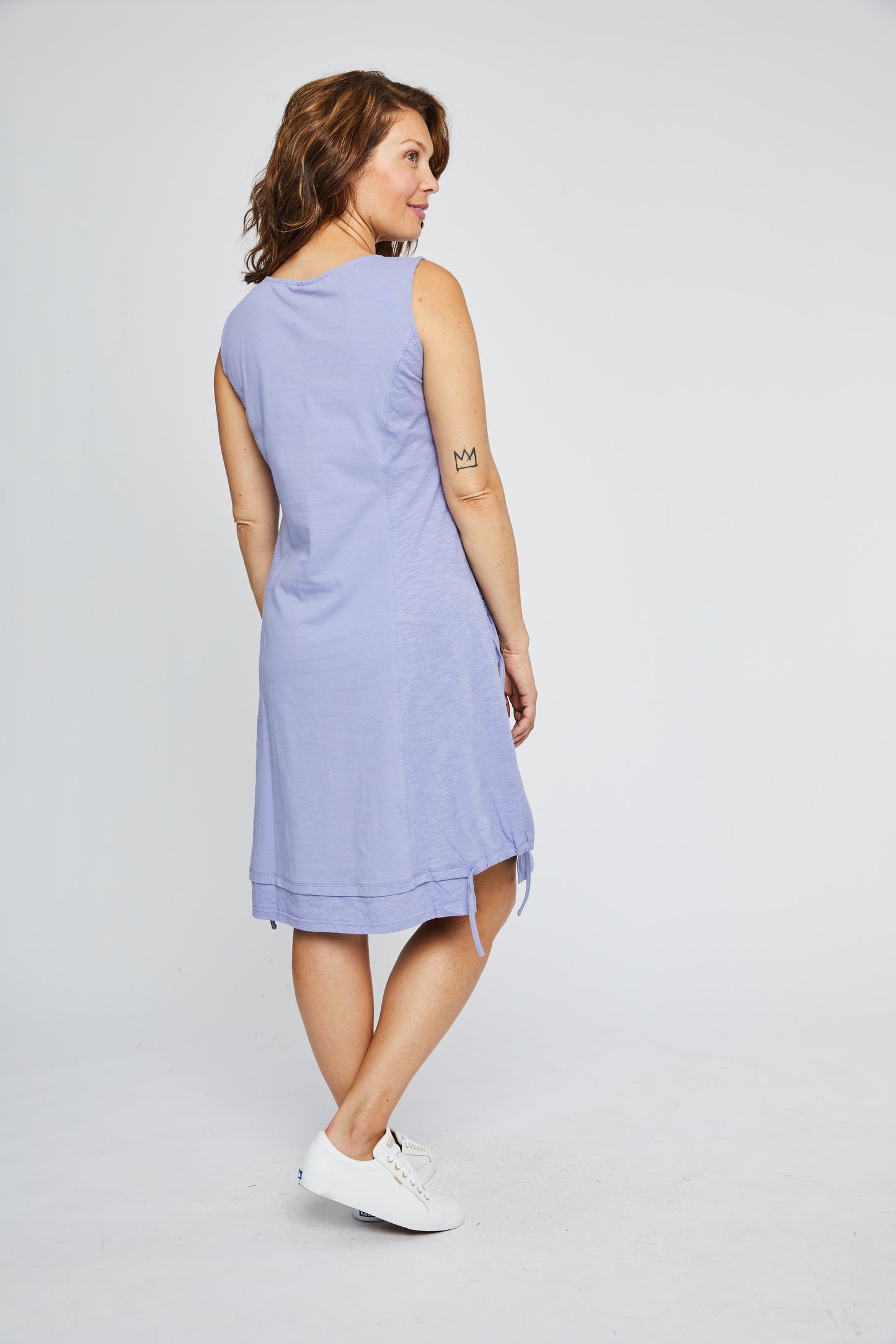 Slouch Pocket Notch Hem Dress. Style NB12008