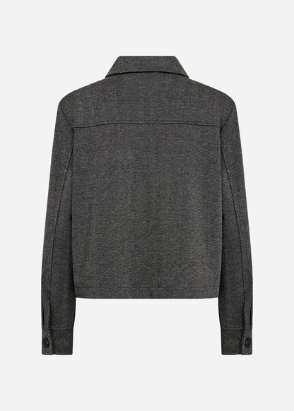 Cropped Herringbone Button Front Jacket. Style SOYA27812