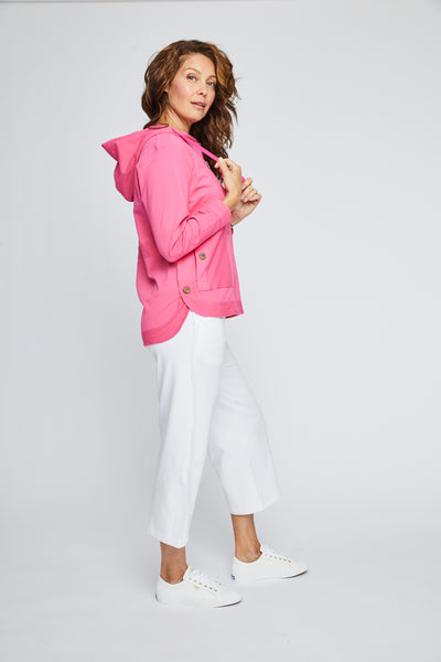 Cropped Sleeve Zip Front Jacket. Style NB12126