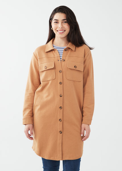Butter Rum Duster Jacket. Style FD1270110