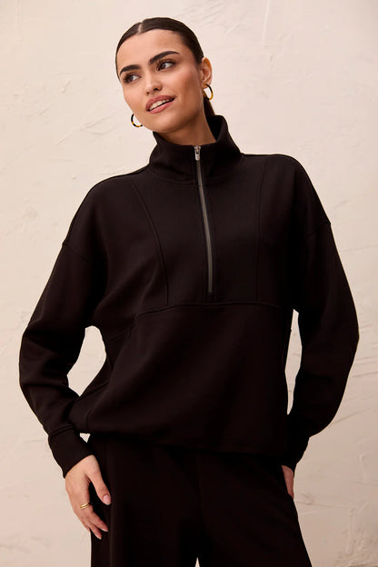 Techno Lux Quarter-Zip Funnel Neck Pullover. Style TR3188O-3390