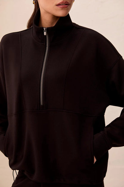 Techno Lux Quarter-Zip Funnel Neck Pullover. Style TR3188O-3390