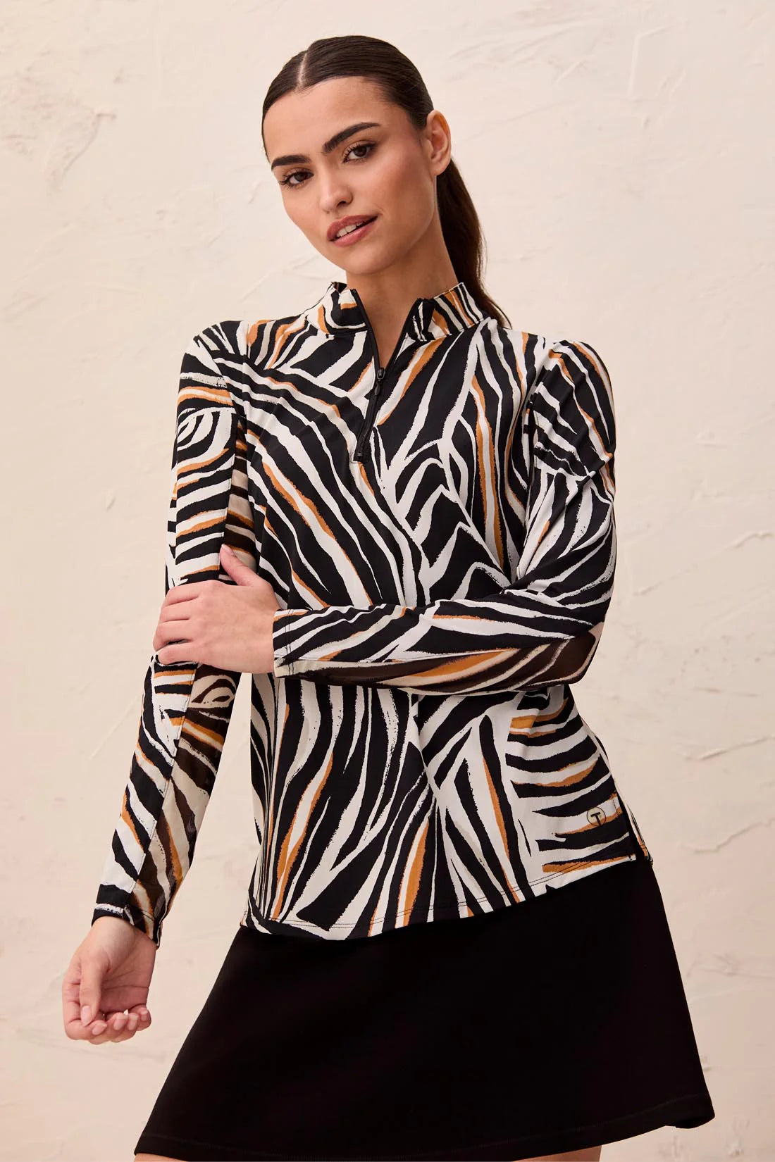 UPF 50+ High Performance Quarter-Zip Long Sleeve Pullover. Style TR1410O-3024