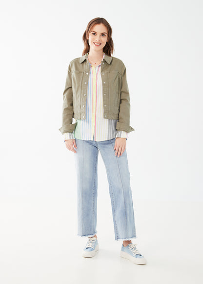 Euro Twill Cropped Jacket. Style FD1449511