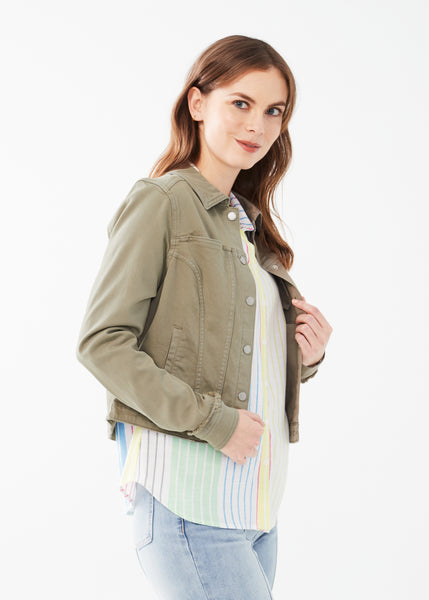 Euro Twill Cropped Jacket. Style FD1449511