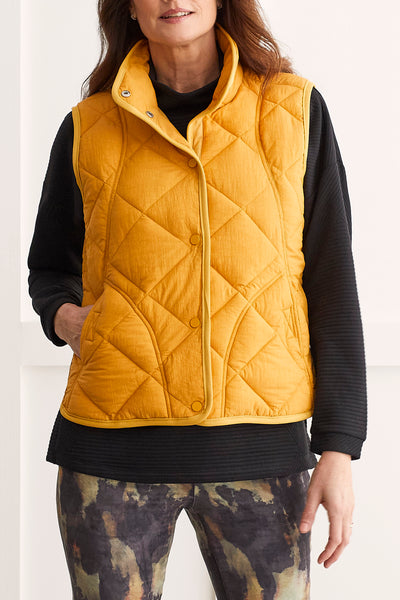 A-Line Puffer Vest in Multiple Colours. Style TR1499O-3823
