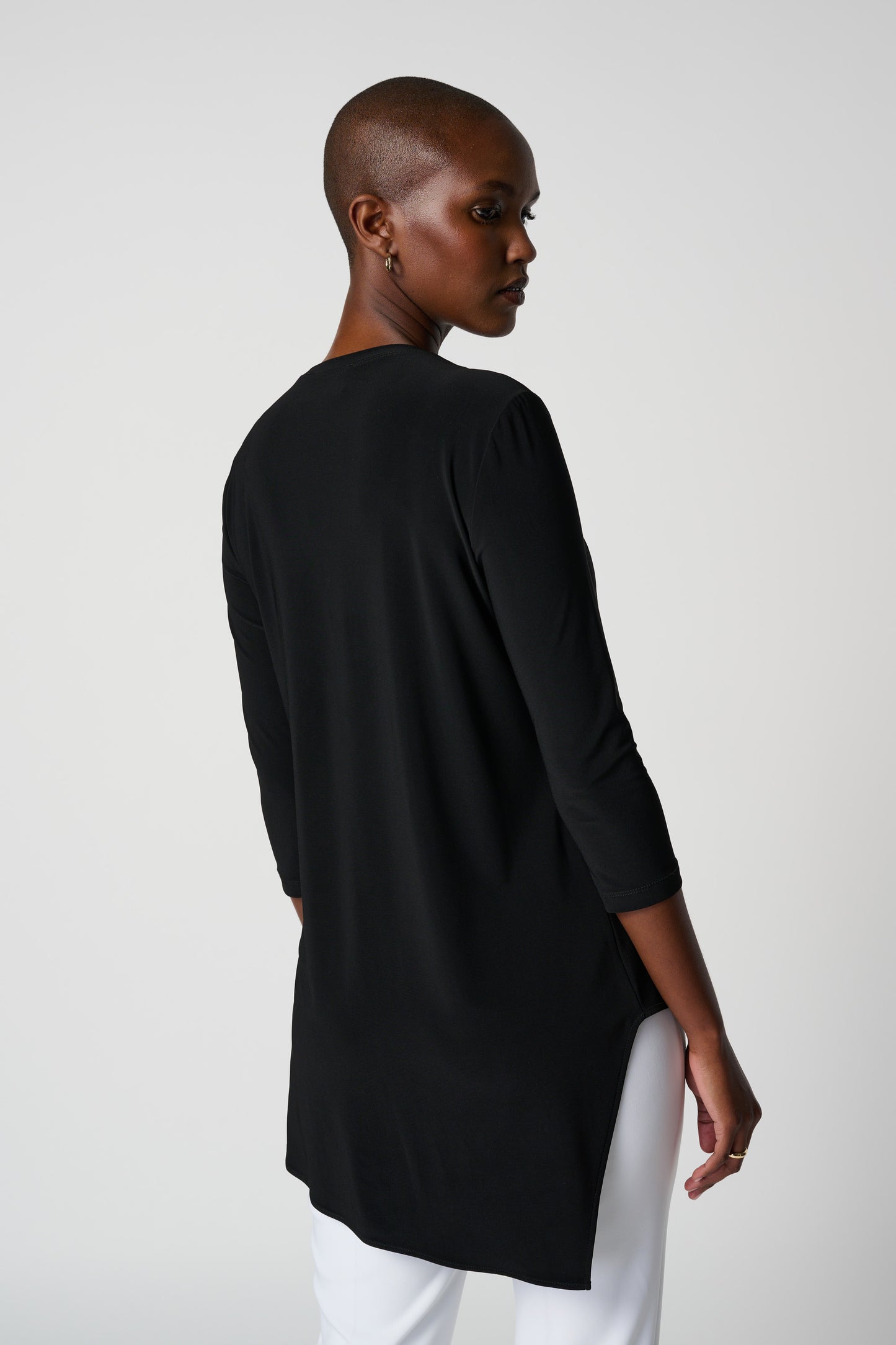 Asymmetric Layered 3/4 Sleeve Top. Style JR161066