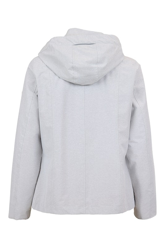 Removable Hood Zip Front Waterproof Jacket. Style FR459