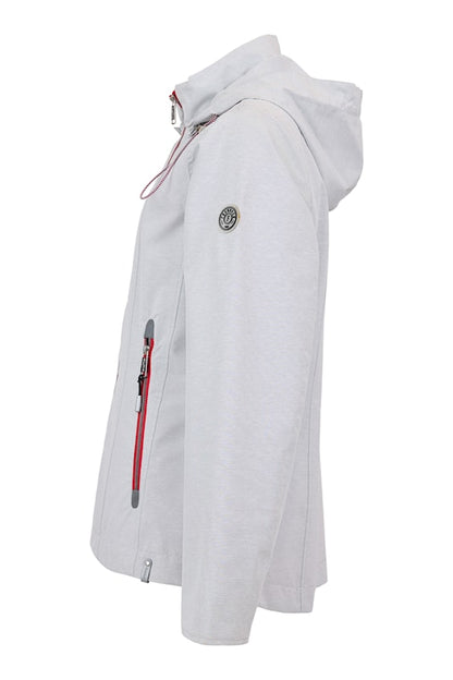 Removable Hood Zip Front Waterproof Jacket. Style FR459