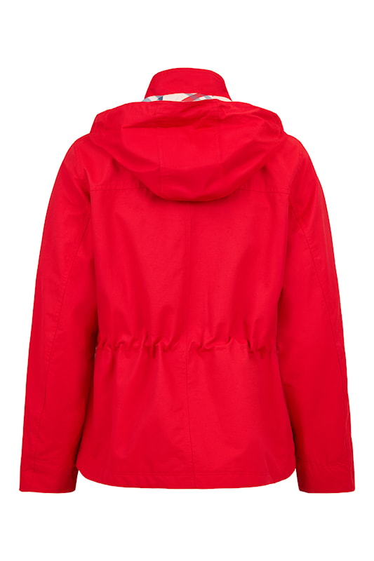 Plaid Removable Hood Short Length Jacket. Style FR466