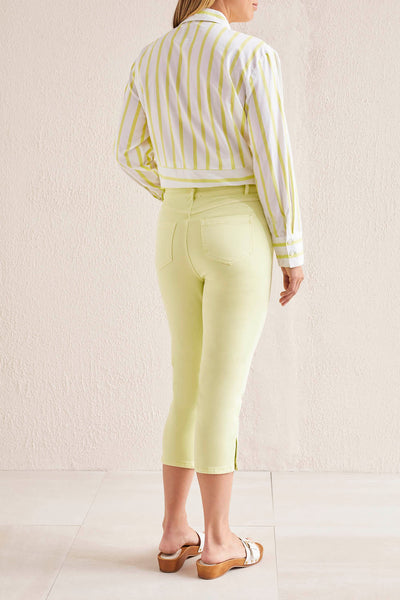 Pull On Capri with Ankle Button Detail. Style TR1721O-2020