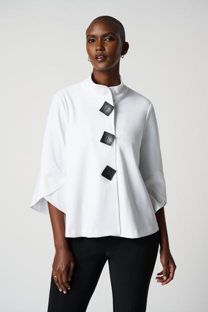 Classic Trapeze Tulip Cuff Jacket. Style JR193198