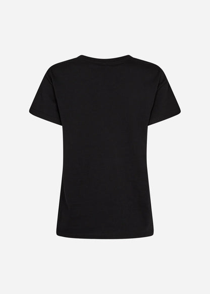 Basic Cotton Short Sleeve Round Neck Top. Style SOYA25689