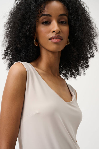 Sleek Classic V-Neck Front & Back Cami. Style JR201546