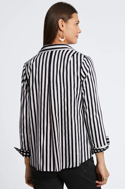 Agnes No Stripe & Gingham Top. Style FC202484