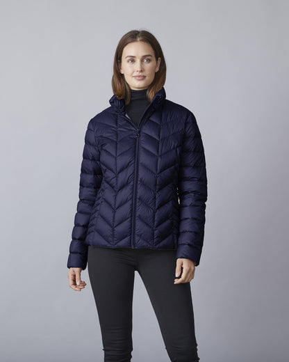 Daisy Cheveron Quilted Puffer Outerwear. Style JUN2040