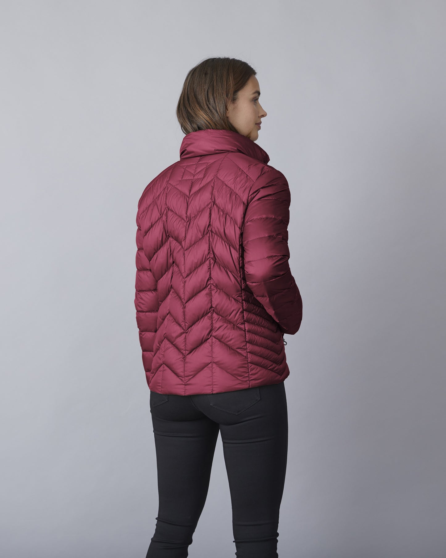 Daisy Cheveron Quilted Puffer Outerwear. Style JUN2040