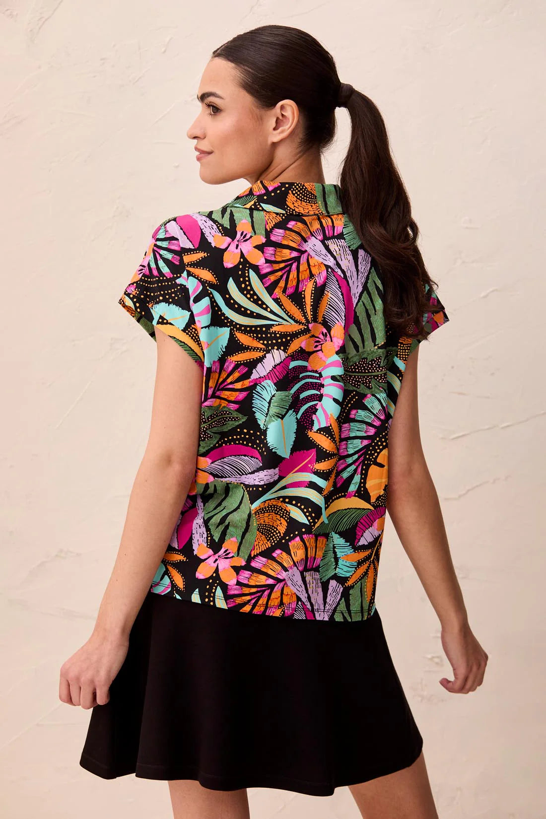 UPF 50+ High Performance Dolman Zip-Front Sport Top. Style TR2090O-3024