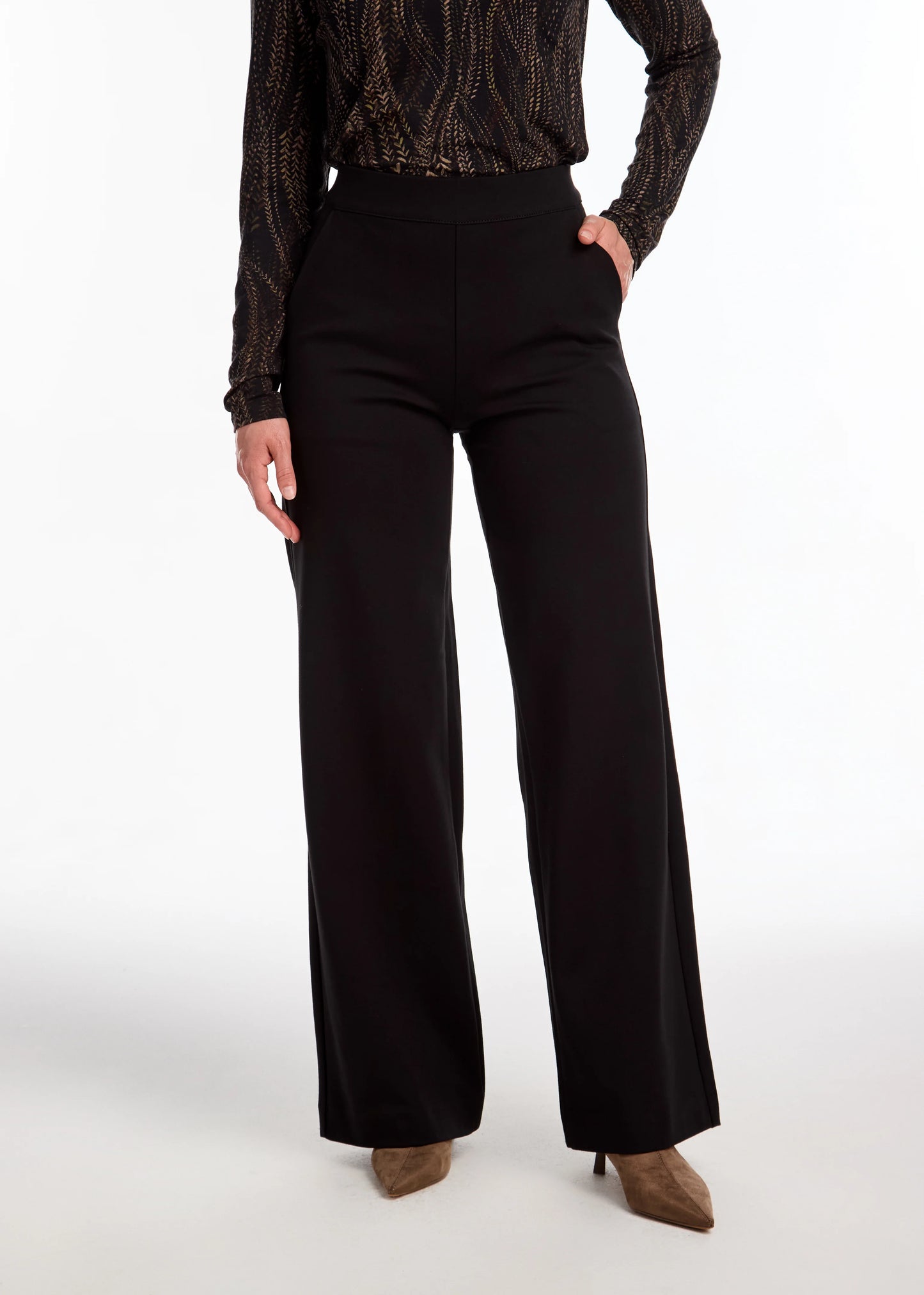 Pull On Wide Leg Pant. style FD2220396