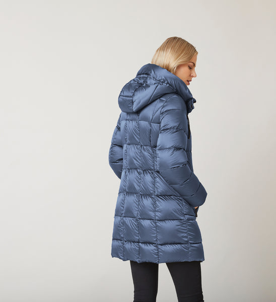 Grid Quilted Lightweight Down FIlled Outerwear. Style JUN2244
