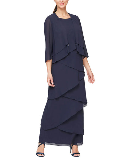 Two-Piece Dress & Jacket in Multiple Colours. Style ALE8192001