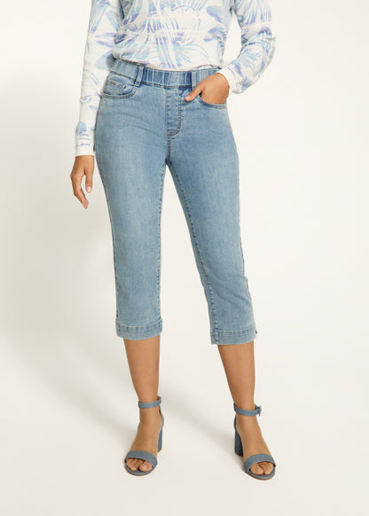 Pull On Stretch Denim Capri. Style FD2289669