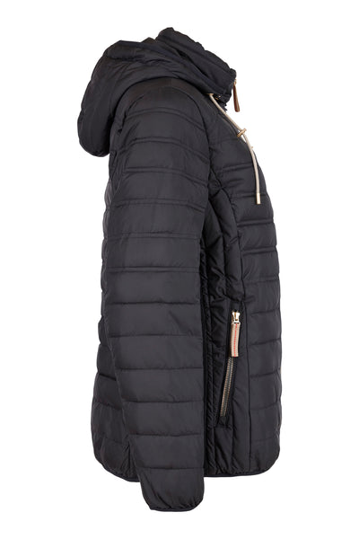 Detachable Hood Short Quilted Outerwear. Style FR730