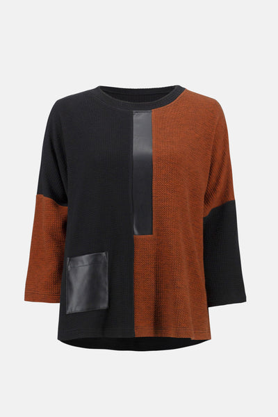 Boxy Colour Block Top in Multiple Colours. Style JR233055