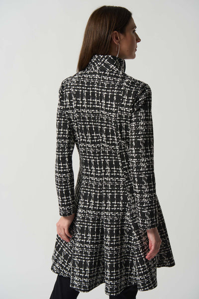 Flared Plaid Zip Jacket. Style JR233167